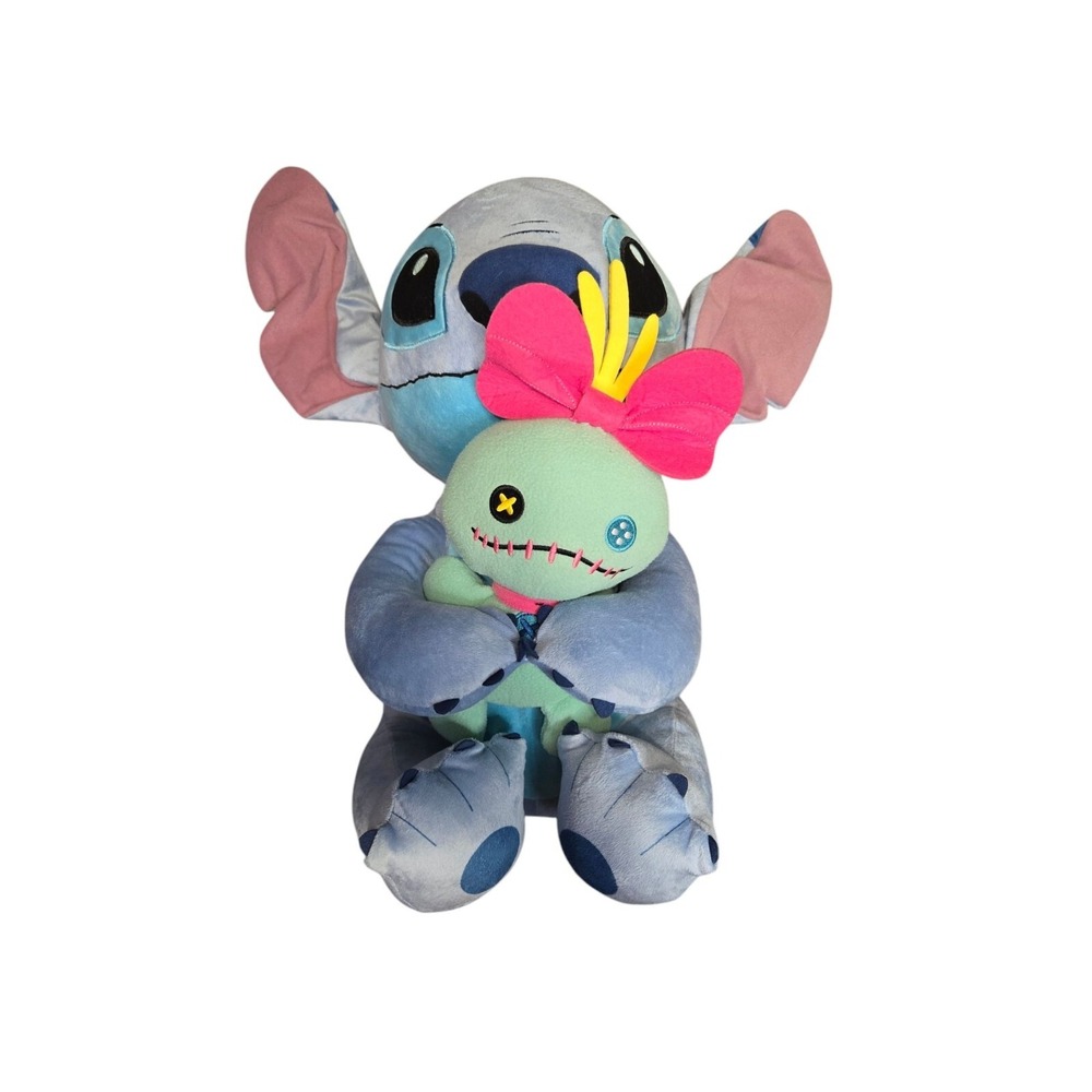 Disney Lilo & Stitch 23" Plush‎ Stitch  Hugging Scrump Doll Stuffed Toy